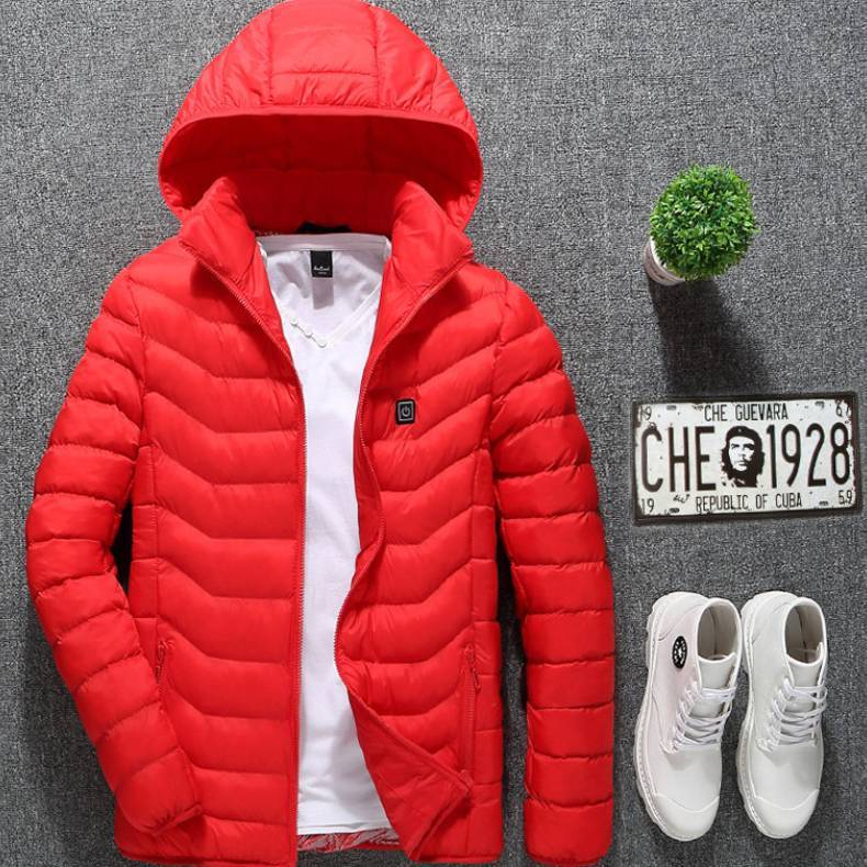 USB Heated Jacket – Thermal Winter Coat with Cotton & Electric Heating Vest