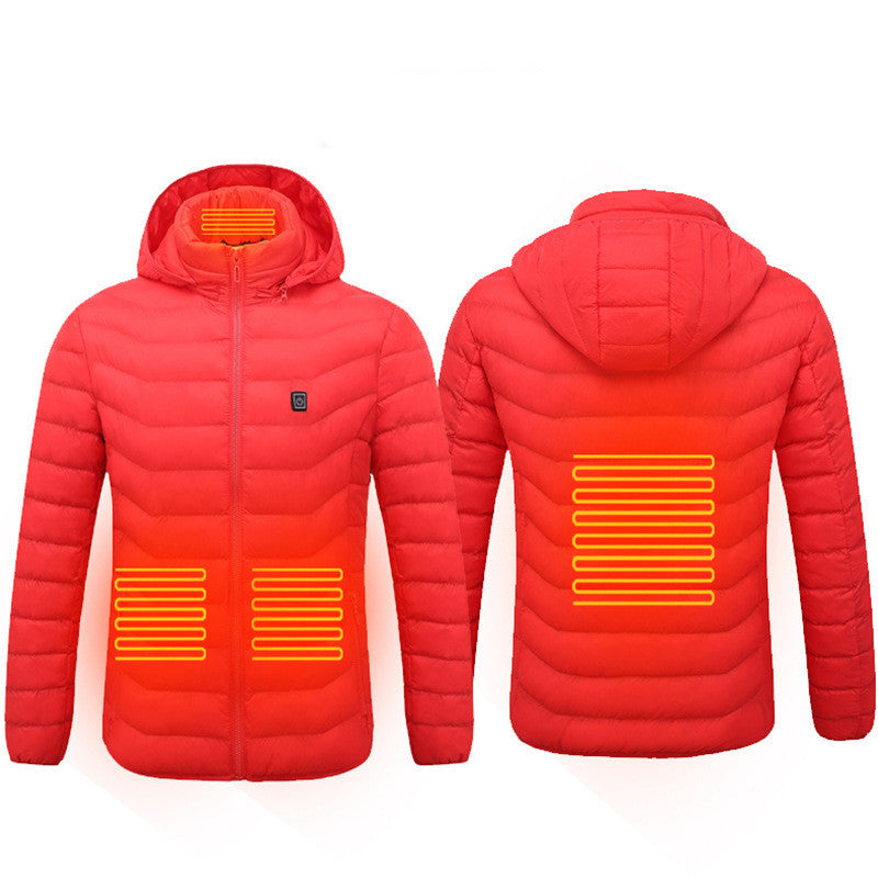 USB Heated Jacket – Thermal Winter Coat with Cotton & Electric Heating Vest