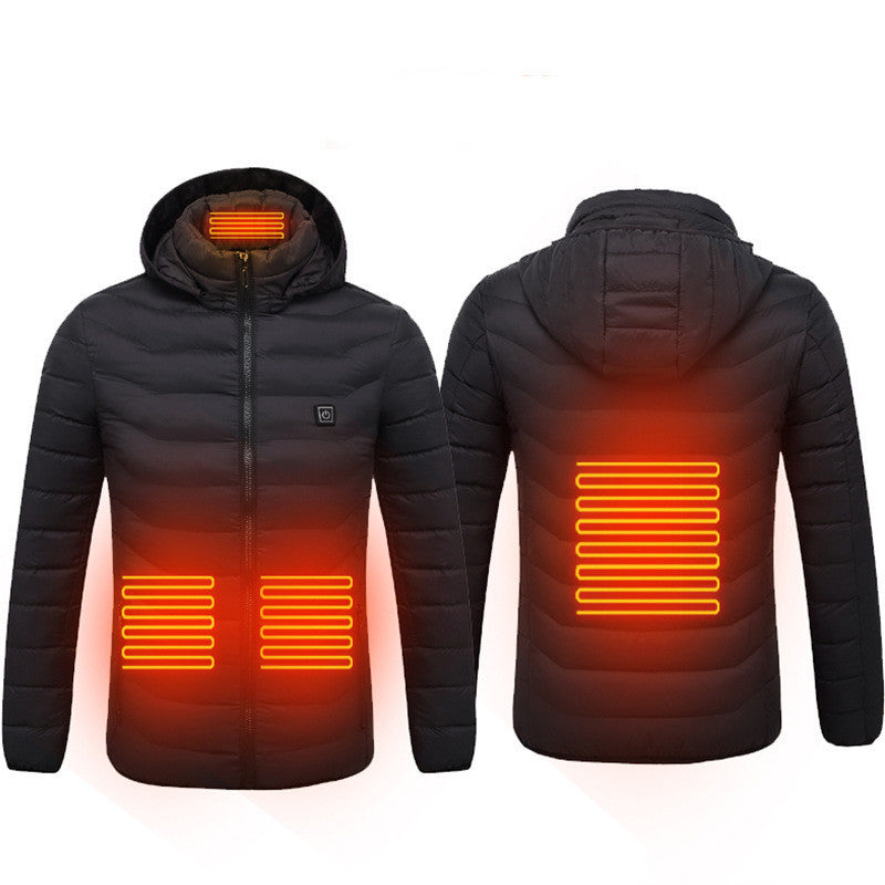 USB Heated Jacket – Thermal Winter Coat with Cotton & Electric Heating Vest