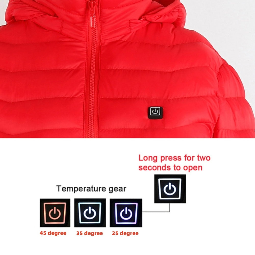 USB Heated Jacket – Thermal Winter Coat with Cotton & Electric Heating Vest