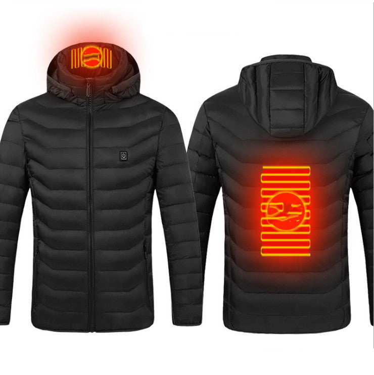 USB Heated Jacket – Thermal Winter Coat with Cotton & Electric Heating Vest