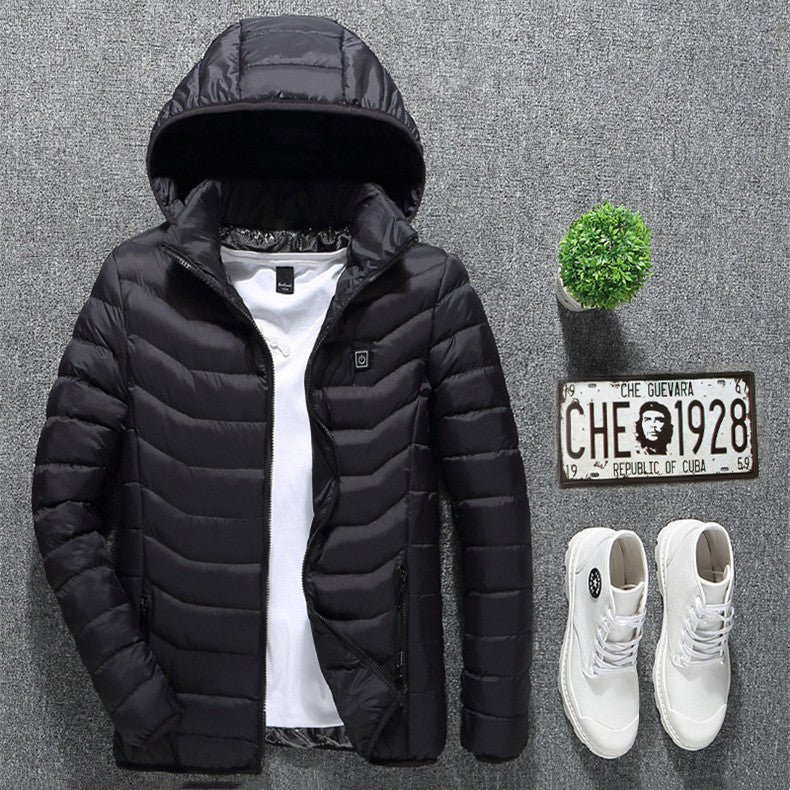 USB Heated Jacket – Thermal Winter Coat with Cotton & Electric Heating Vest