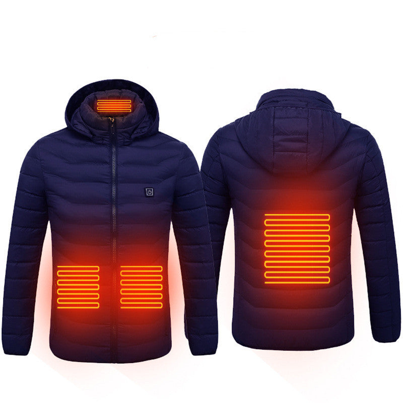 USB Heated Jacket – Thermal Winter Coat with Cotton & Electric Heating Vest