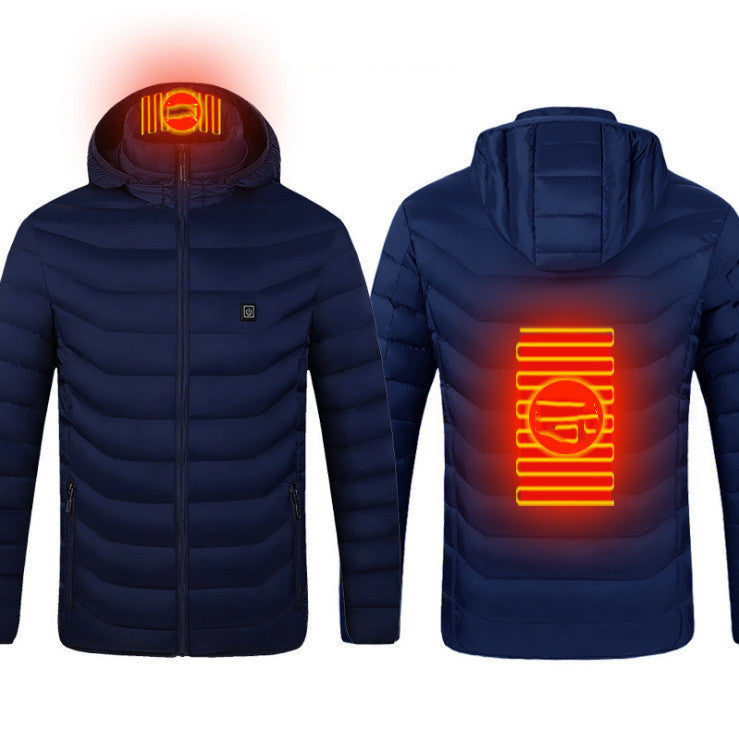 USB Heated Jacket – Thermal Winter Coat with Cotton & Electric Heating Vest