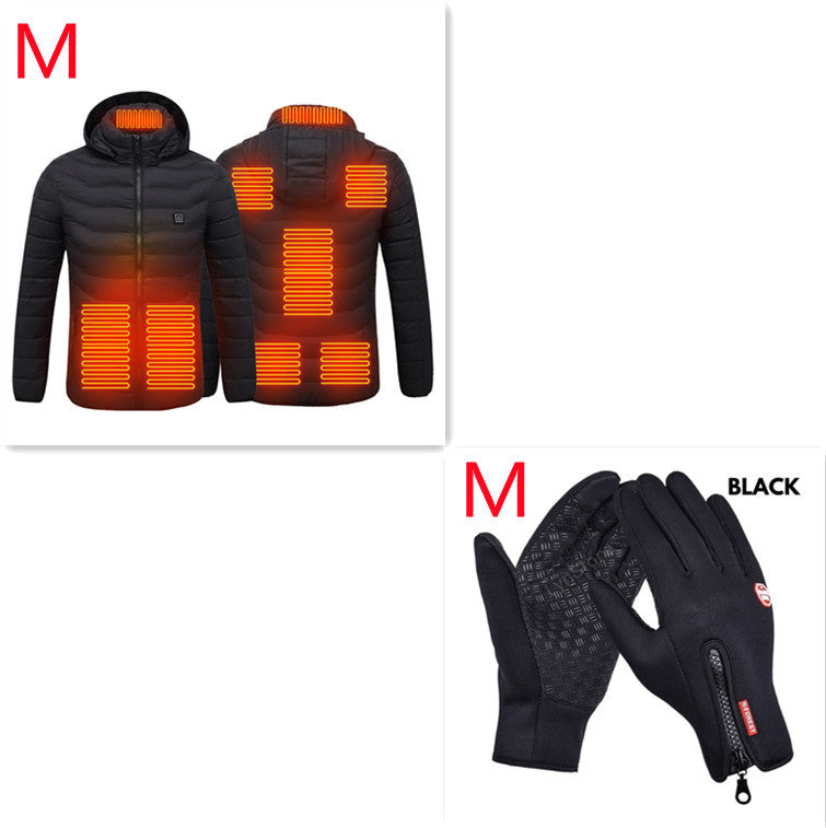 USB Heated Jacket – Thermal Winter Coat with Cotton & Electric Heating Vest