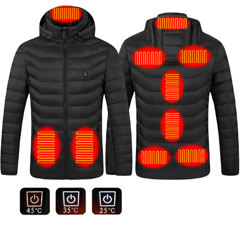USB Heated Jacket – Thermal Winter Coat with Cotton & Electric Heating Vest
