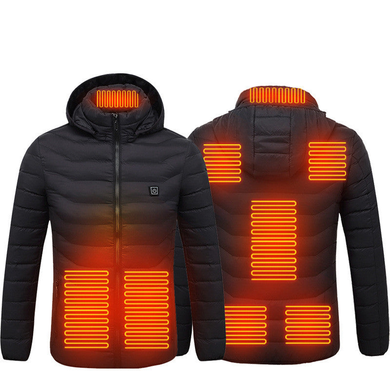 USB Heated Jacket – Thermal Winter Coat with Cotton & Electric Heating Vest