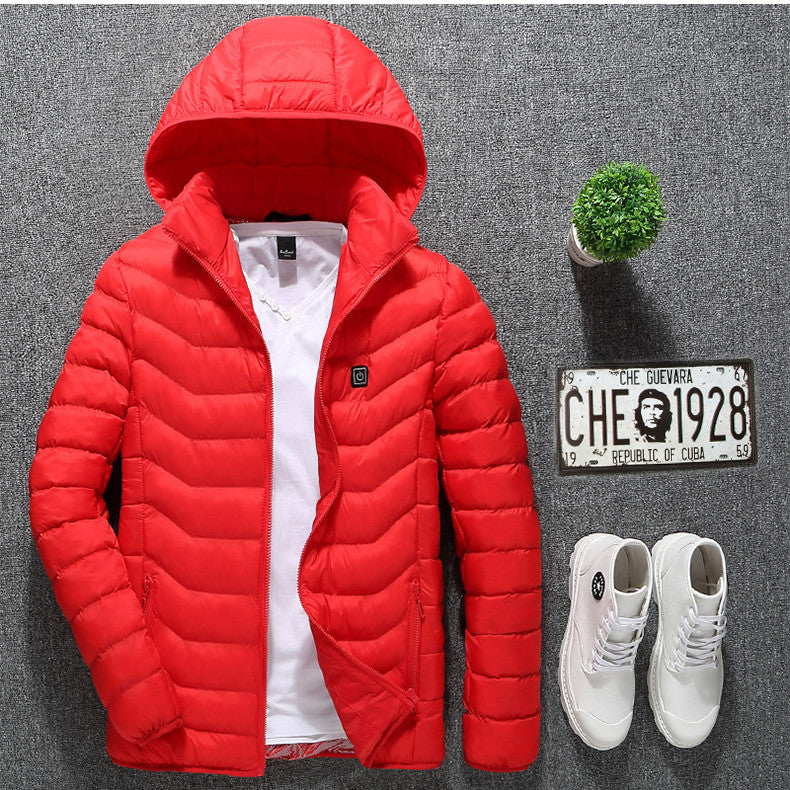 USB Heated Jacket – Thermal Winter Coat with Cotton & Electric Heating Vest